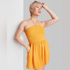 NWT wild fable smocked and ribbed romper